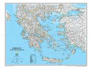 Greece Political Wall Map