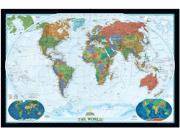 World Political Wall Map (bright-colored)