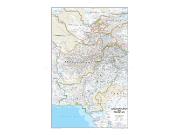 Afghanistan And Pakistan Political Wall Map