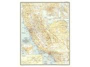 California 1954 Wall Map