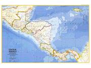 Central America 1973 Wall Map