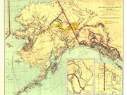 Gold and Coal Fields of Alaska Wall Map