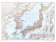 Japan and Korea 1945 Wall Map