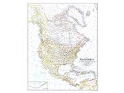 North America 1942 Wall Map