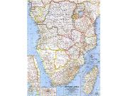 Southern Africa 1962 Wall Map