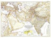Southwest Asia 1952 Wall Map