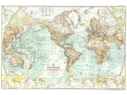 The World 1957 Wall Map