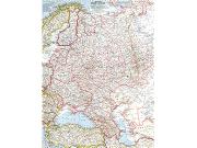 Western Russia 1959 Wall Map