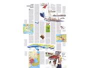 Wisconsin, Michigan and the Great Lakes Wall Map