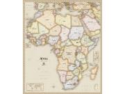 Africa Antique Wall Map