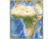 africa satellite Wall Map