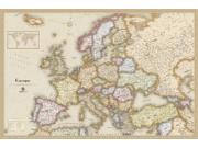 Europe Antique Wall Map