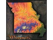 Missouri Topo Wall Map