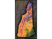 New Hampshire Topo Wall Map