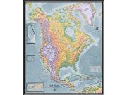 North America Physical Wall Map