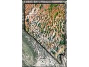 Nevada Satellite Wall Map