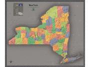 New York Contemporary Wall Map