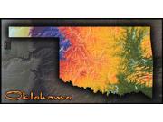 Oklahoma Topo Wall Map