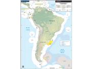 South America Regional Wall Map
