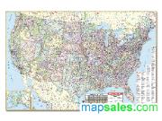 US Dispatchers Wall Map
