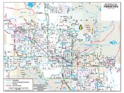 Phoenix Metropolitan Arterial Streets Wall Map