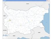 Bulgaria Wall Map Basic Style 2023