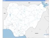 Nigeria Wall Map Basic Style 2023
