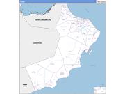 Oman Wall Map Basic Style 2023
