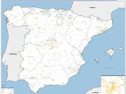 Spain Wall Map Basic Style 2023