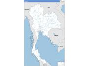 Thailand Wall Map Basic Style 2023
