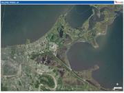 OrleansParish (County), LA Wall Map Satellite Pure Style 2023