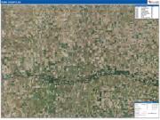Jefferson DavisParish (County), LA Wall Map Zip Code Satellite ZIP Style 2023
