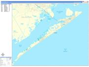 Galveston Wall Map Basic Style 2022
