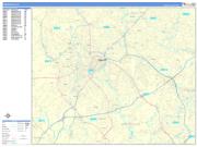 Greenville Wall Map Basic Style 2023