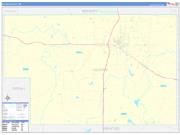 Alcorn County, MS Wall Map Zip Code Basic Style 2023