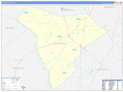 Allendale County, SC Wall Map Zip Code Basic Style 2023