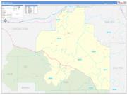 Bibb County, AL Wall Map Zip Code Basic Style 2022
