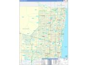 Broward County FL Wall Maps MapSales Com