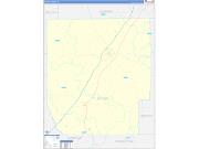 Butler County, AL Wall Map Zip Code Basic Style 2022