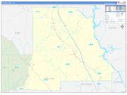 Chilton County, AL Wall Map Zip Code Basic Style 2023