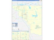 Cleveland County, OK Wall Map Zip Code Basic Style 2022