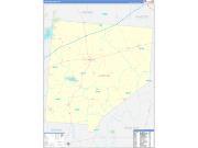 Clinton County, OH Wall Map Zip Code Basic Style 2022