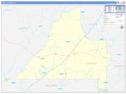 Conecuh County, AL Wall Map Zip Code Basic Style 2022