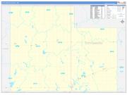 Cottonwood County, MN Wall Map Zip Code Basic Style 2022