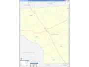 Covington County, MS Wall Map Zip Code Basic Style 2022