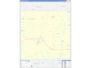 Crawford County, OH Wall Map Zip Code Basic Style 2022