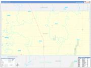 Dickey County, ND Wall Map Zip Code Basic Style 2022