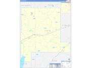 Fayette County, IL Wall Map Zip Code Basic Style 2022