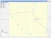 Floyd County, IA Wall Map Zip Code Basic Style 2023