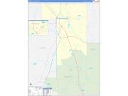 Forrest County, MS Wall Map Zip Code Basic Style 2022
